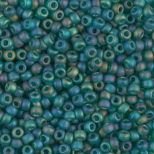 Miyuki rocailles Perlen 8/0 - Matte transparent emerald ab 8-147FR